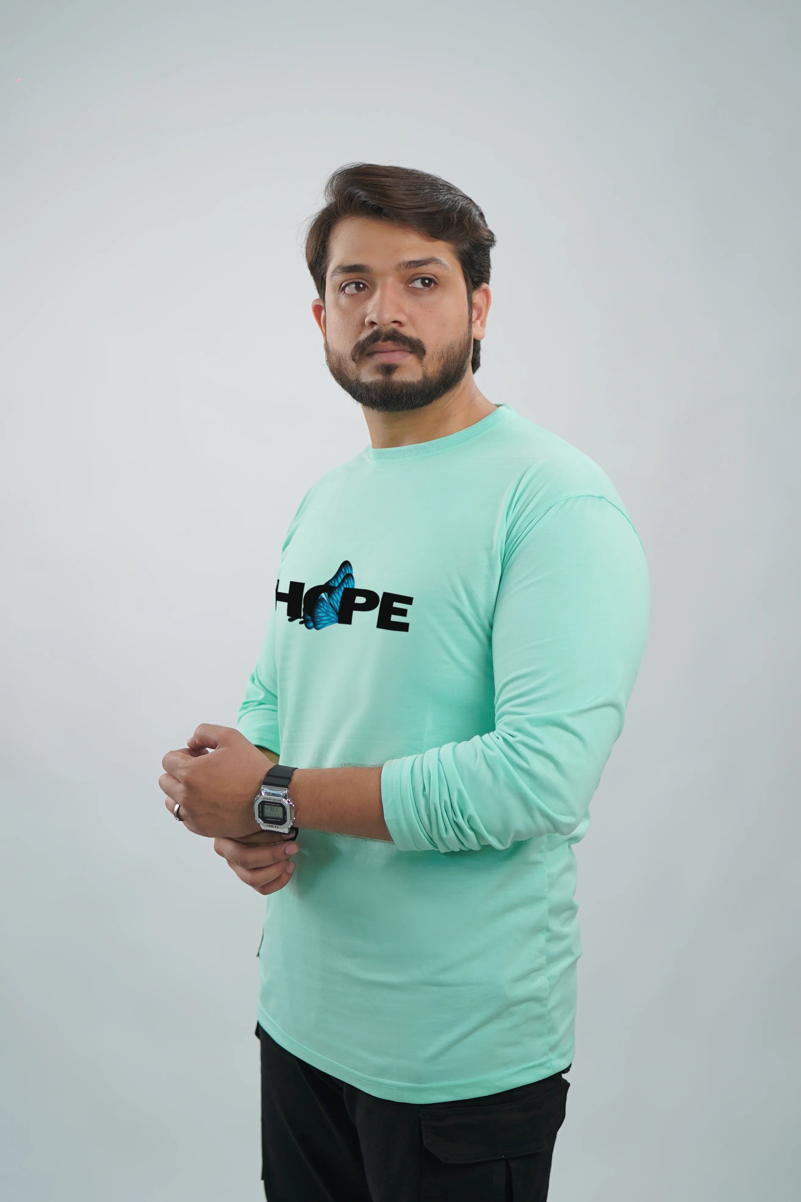 HOPE PRINTED FULL SLEEVE T-SHIRT – UNISEX CLASSIC FIT